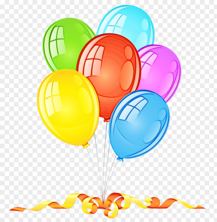 Party Supply Yellow Birthday Background PNG