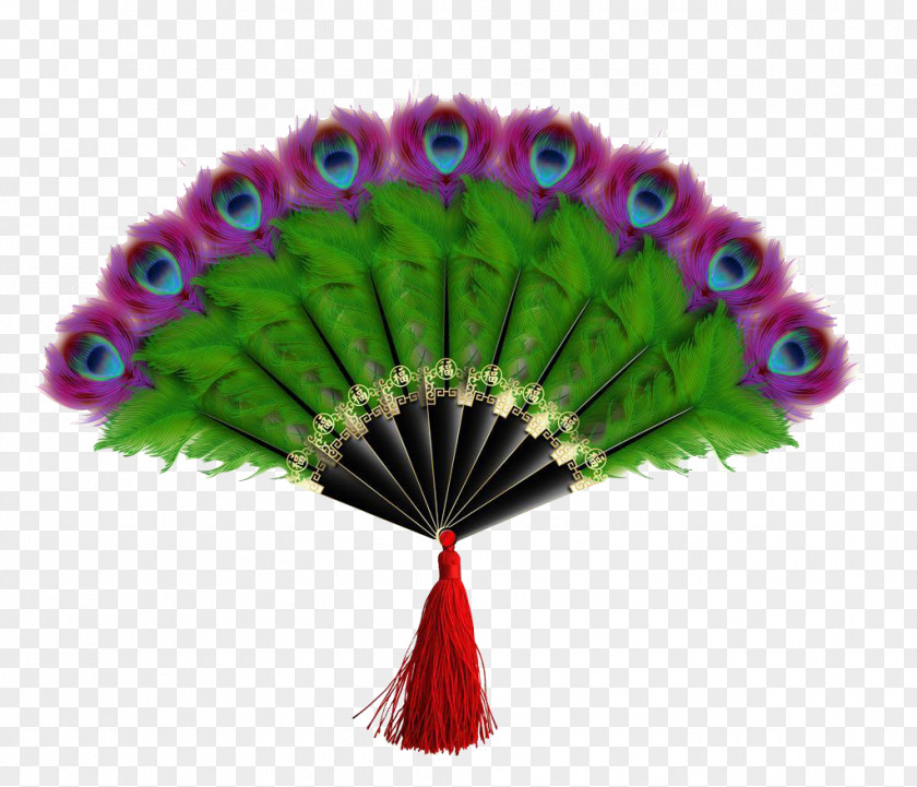 Peacock Fan Dinette Feather Hand Paper Peafowl PNG