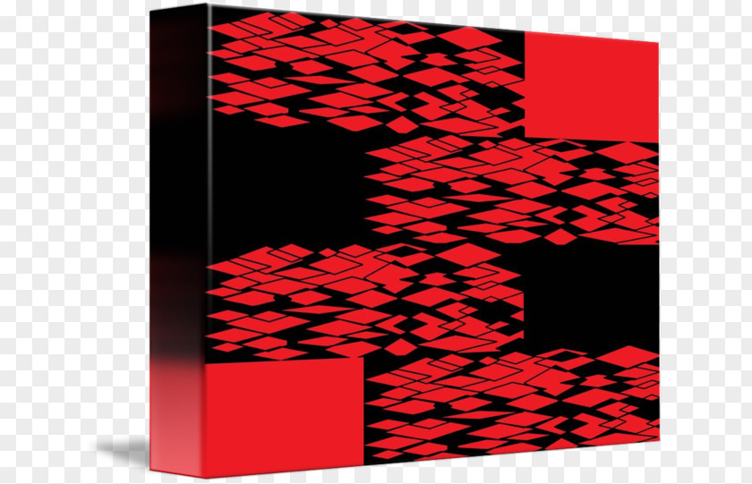 Red Lace Square Rectangle Pattern PNG