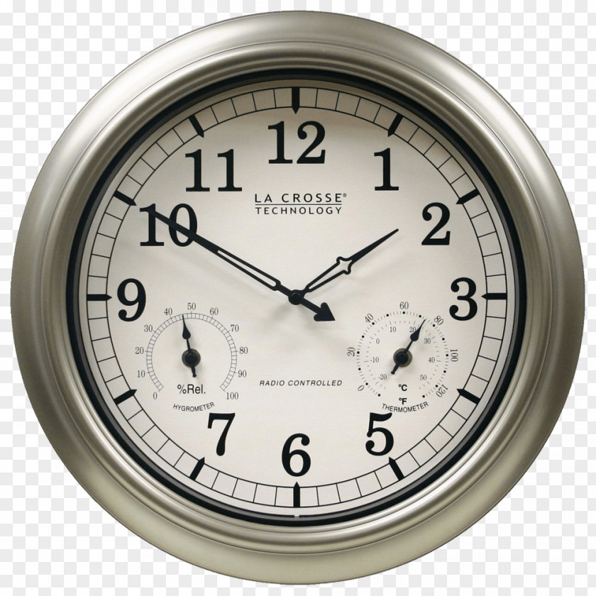 Clock Image Atomic La Crosse Technology Thermometer Hygrometer PNG