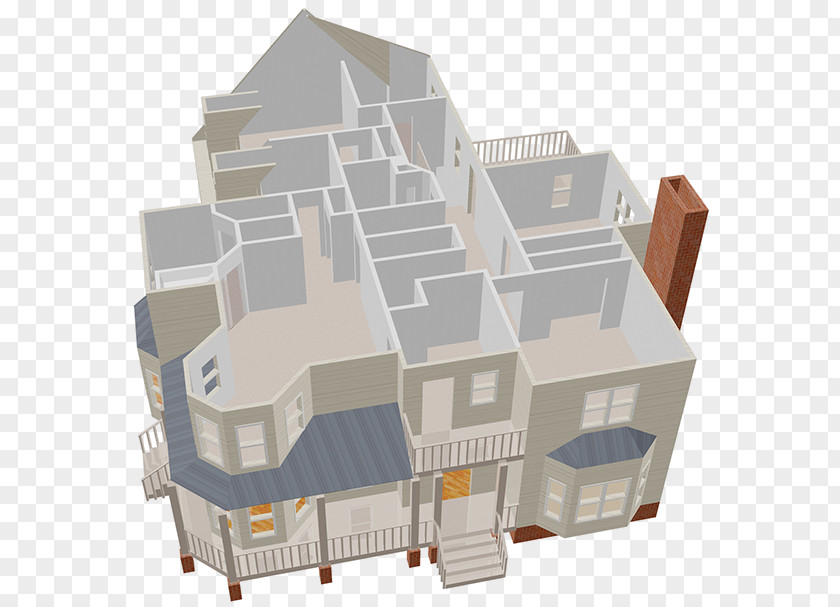 Dollhouse Cottage Real Estate Background PNG