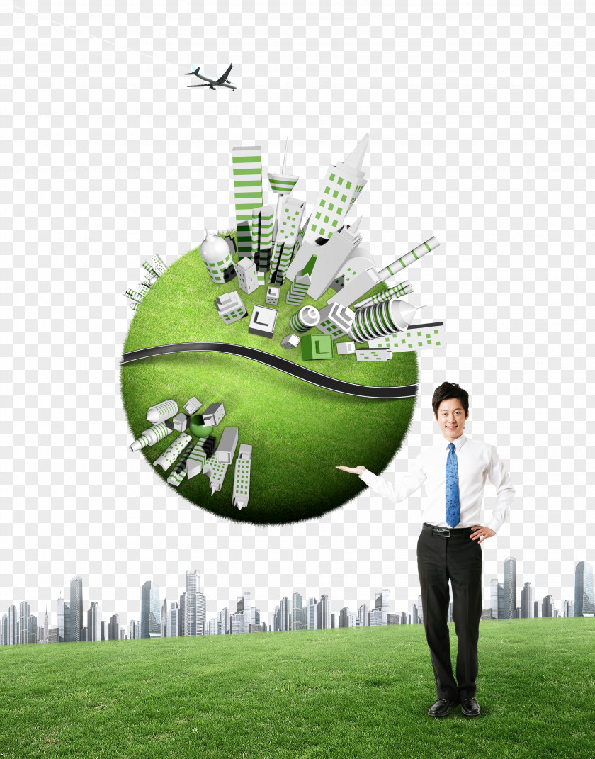 Green Building On Earth PNG