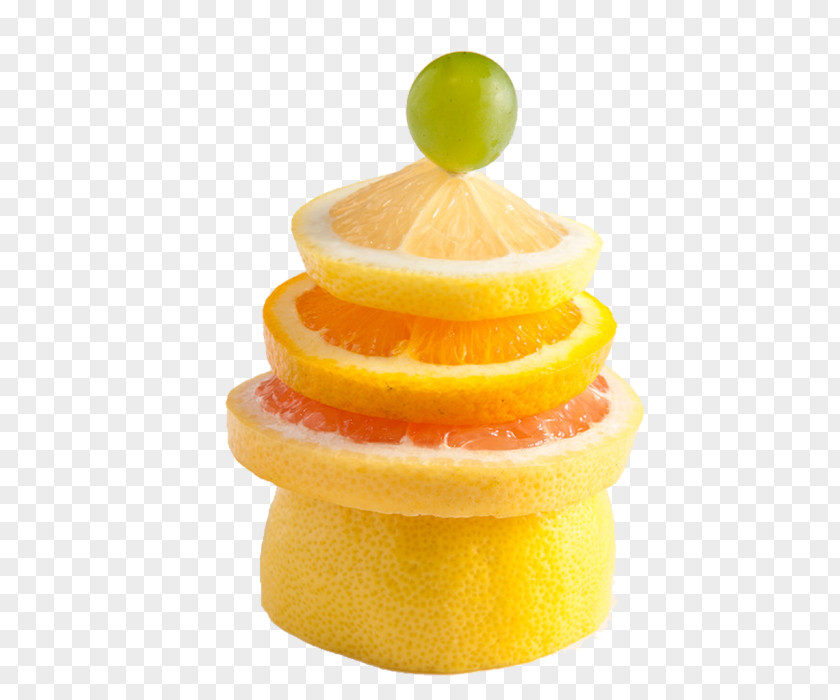 Lemon Slices Fruit Grape Euclidean Vector PNG