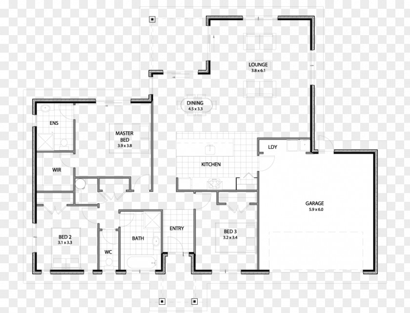 Living Area Large Kitchen Design Ideas Floor Plan Product Furniture Line Angle PNG