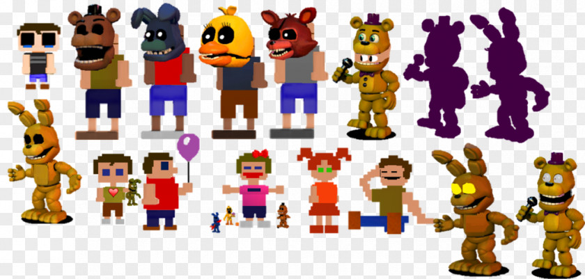 Minecraft Five Nights At Freddy's 4 2 Freddy's: Sister Location Minigame PNG