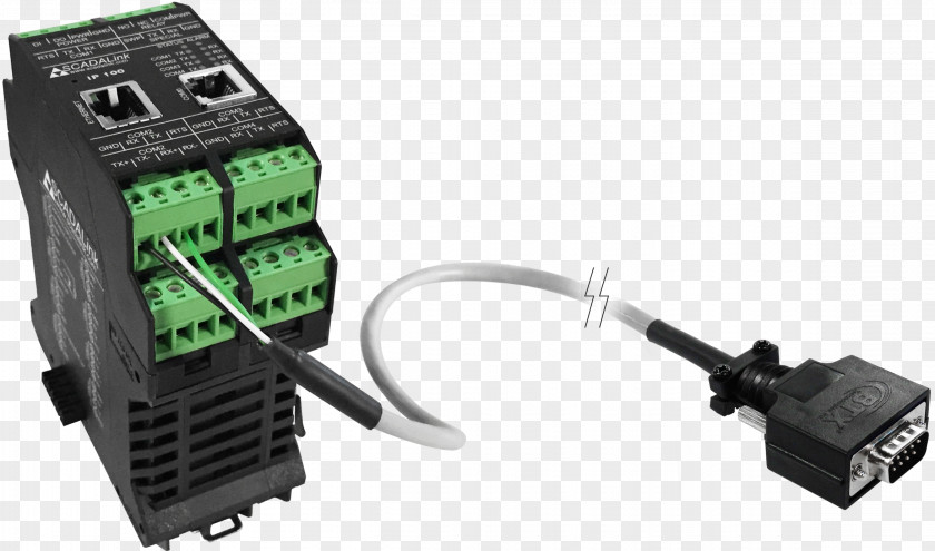 Serial Cable Electronic Component RS-232 Electrical Port PNG