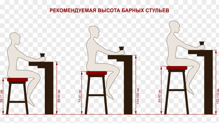 Table Bar Stool Chair Furniture Kitchen PNG