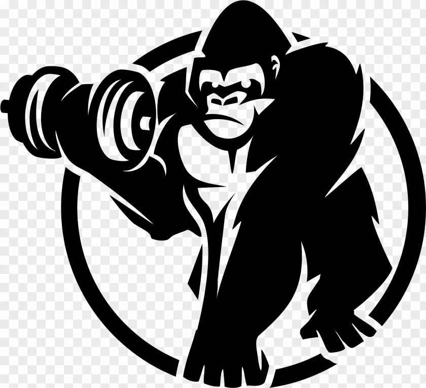 Logo Sticker Gorilla Cartoon PNG