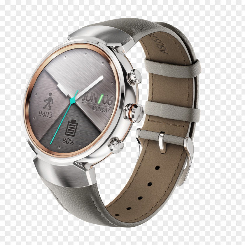 Silver ASUS ZenWatch 3 Apple Watch Series Smartwatch 2 PNG