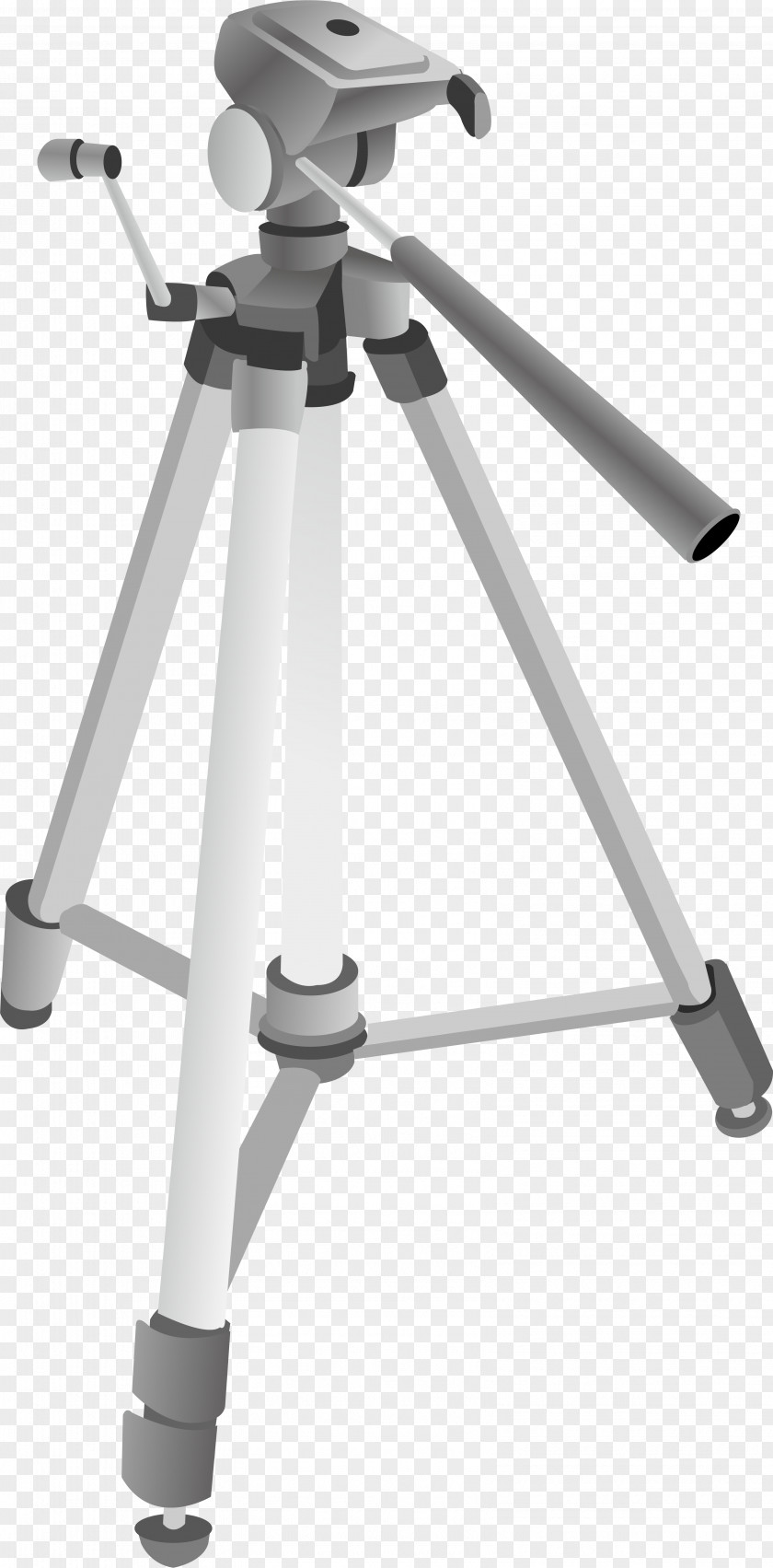 Cartoon Silver White Three Feet Stand Tripod Photography PNG