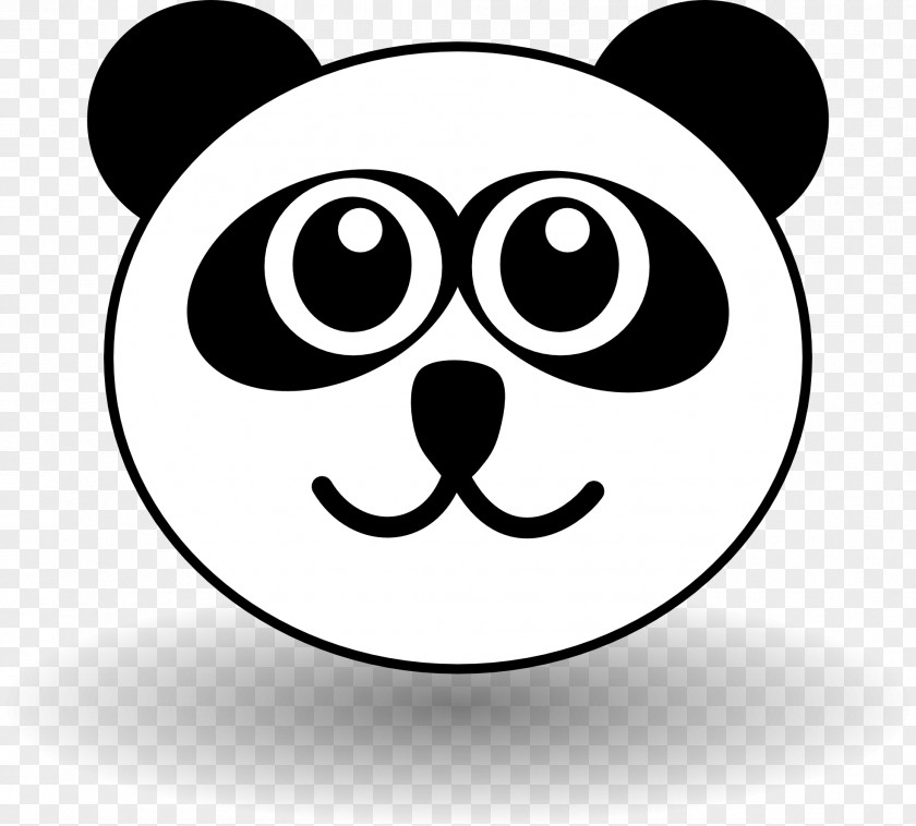 Comic Head Cliparts Giant Panda Face Cuteness Clip Art PNG