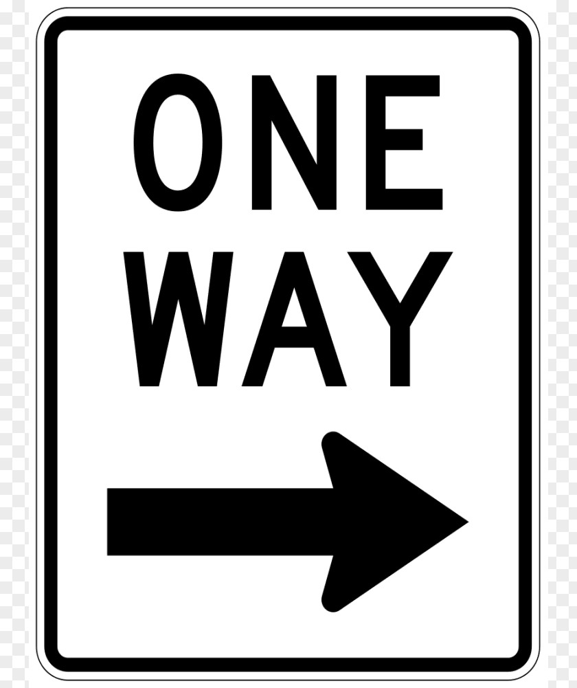 Way Cliparts One-way Traffic Sign Manual On Uniform Control Devices PNG