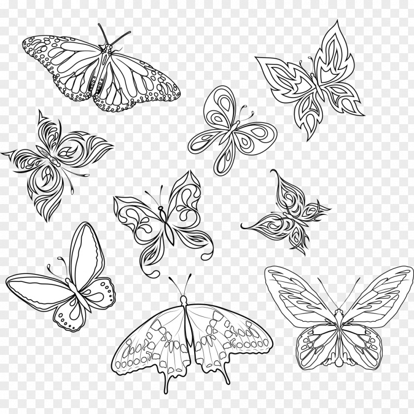 Black Butterfly Stock Photography Butterflies & Insects Tattoo Art PNG