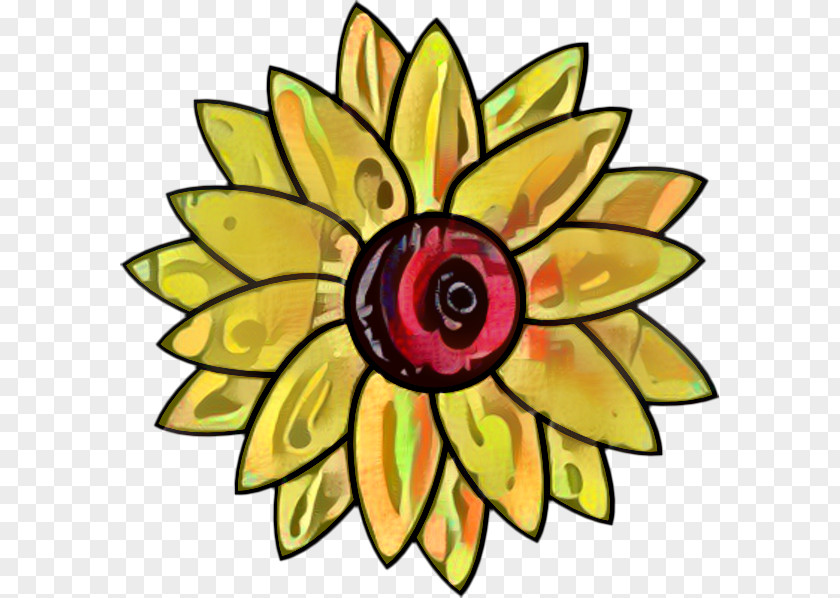 Clip Art Floral Design Borders And Frames Sunflower PNG