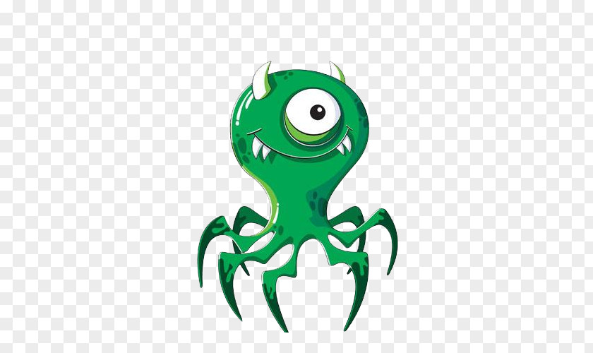 Q Version Of Cartoon Small Monster Microbes And Bacteria Microorganism PNG