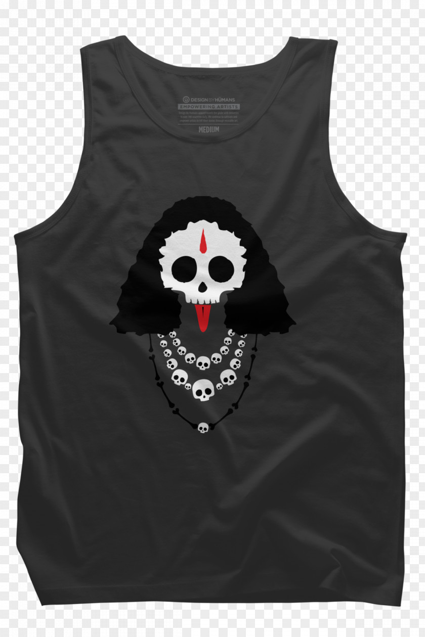 Tank Top T-shirt Gilets Sleeve Skull Font PNG