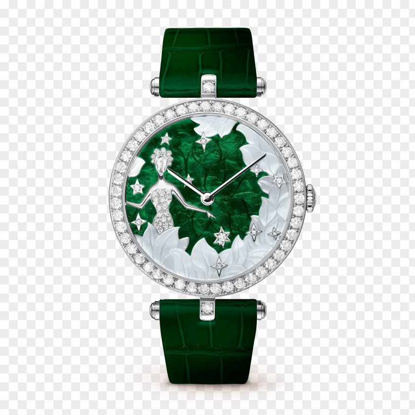 Virgo Van Cleef & Arpels Watch Jewellery Clock PNG