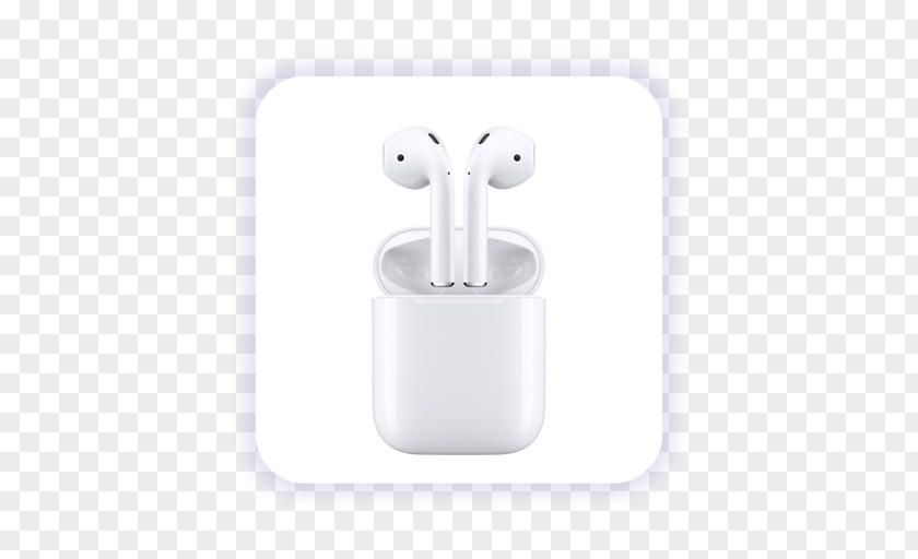 White Iphone Apple Airpods Background PNG