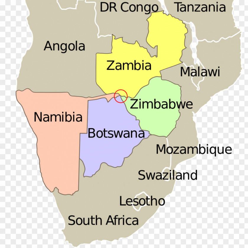 Border Kazungula Four Corners Monument Botswana–Zambia Quadripoint PNG