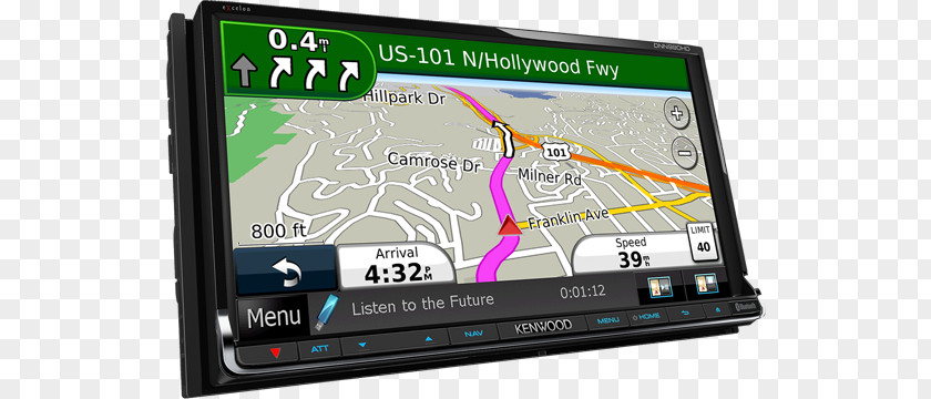 Car GPS Navigation Systems Automotive System Vehicle Audio Kenwood Corporation PNG
