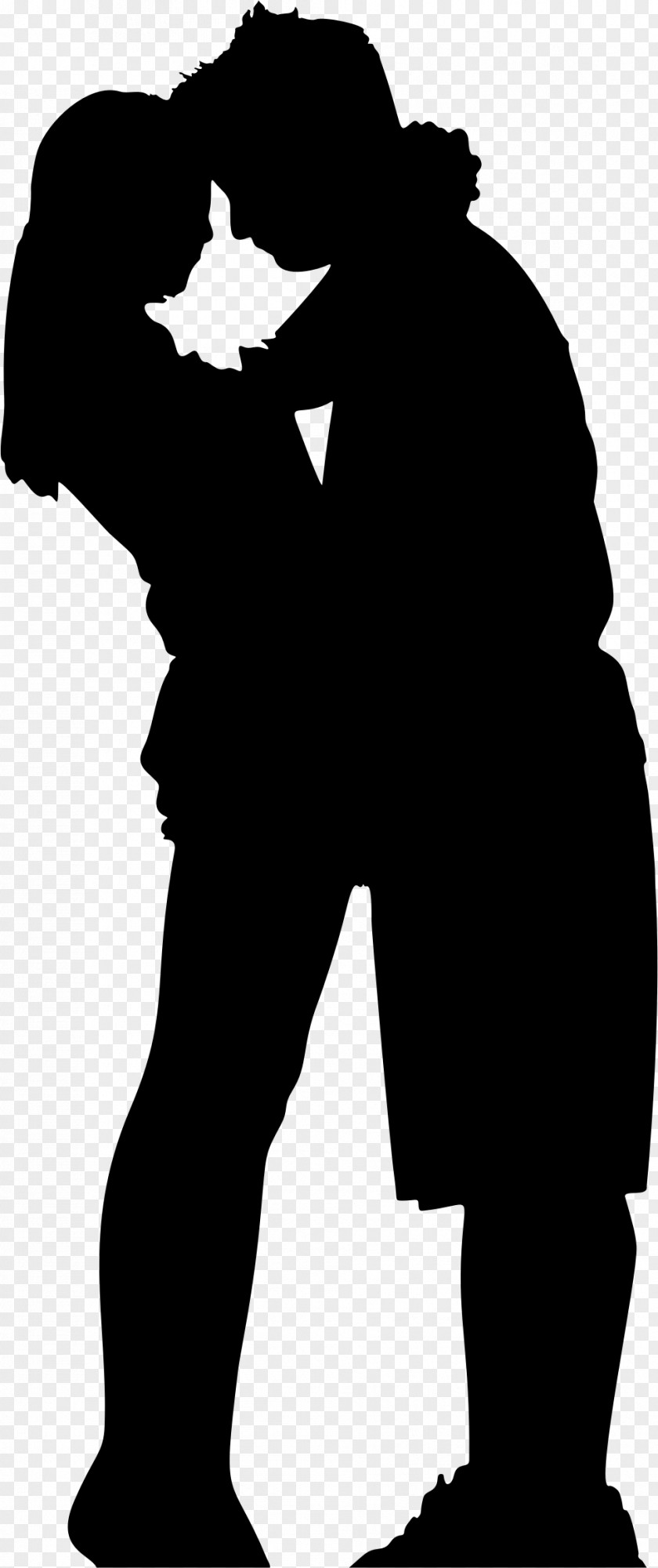 Couple Silhouette Hug Drawing Clip Art PNG