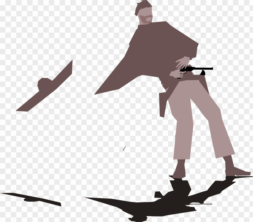 Gunslinger Cliparts American Frontier Gunfighter Clip Art PNG