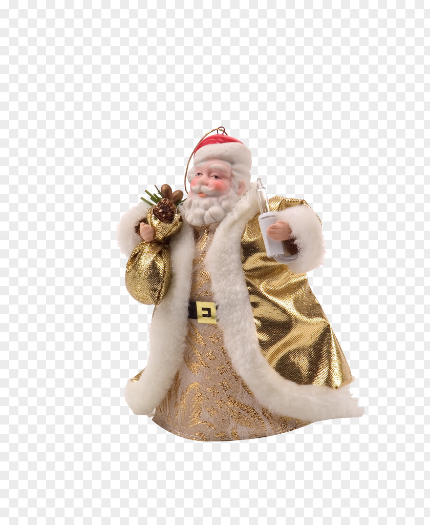 Lovely Santa Claus Christmas Ornament PNG