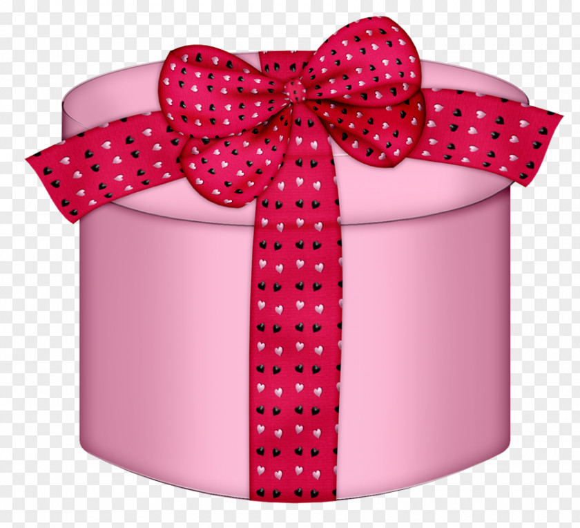 Pink Title Box Gift Decorative Clip Art PNG