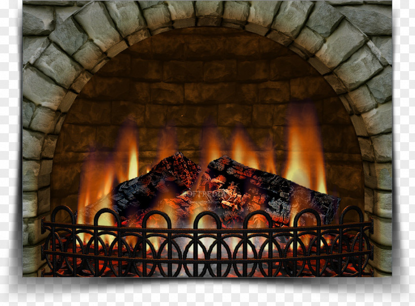 3d Fire Fireplace Screen Screensaver Hearth Light PNG