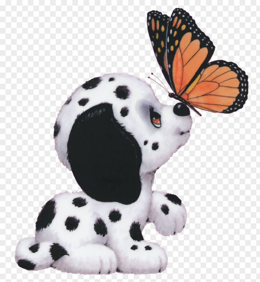 Butterfly Embroidery Paper Dalmatian Dog Appliqué PNG