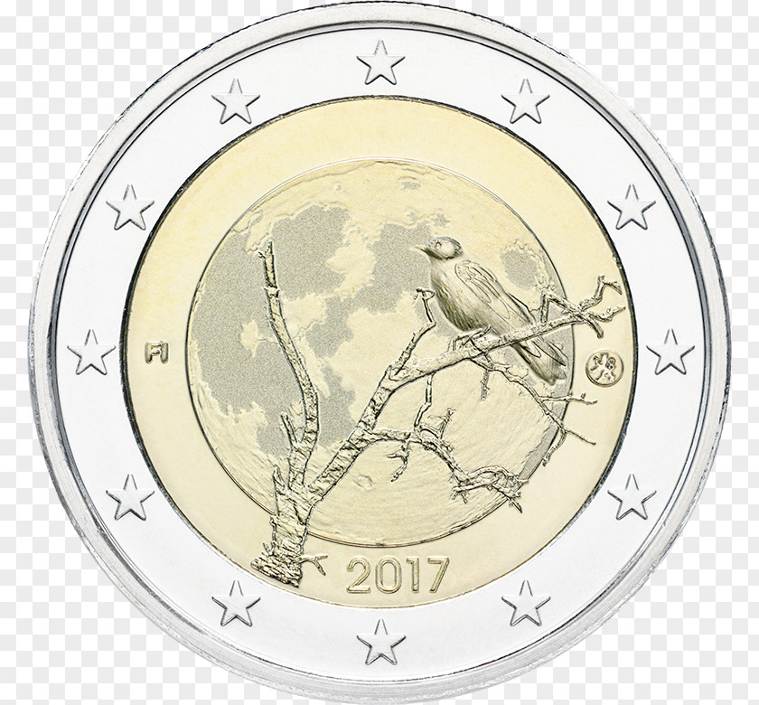 Coin Finland 2 Euro Commemorative Coins PNG