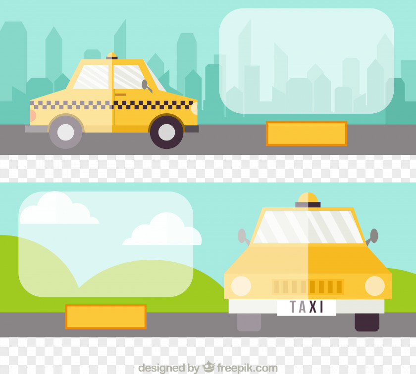 Taxi Announcement Download Illustration PNG