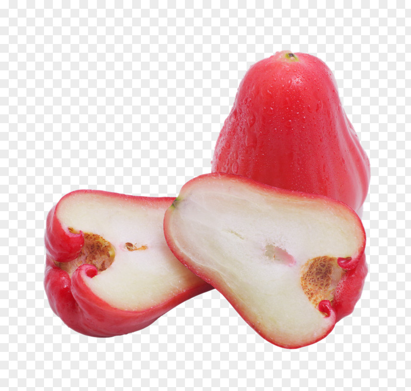 Wax Apple Fruit Cut Shot Java Auglis PNG