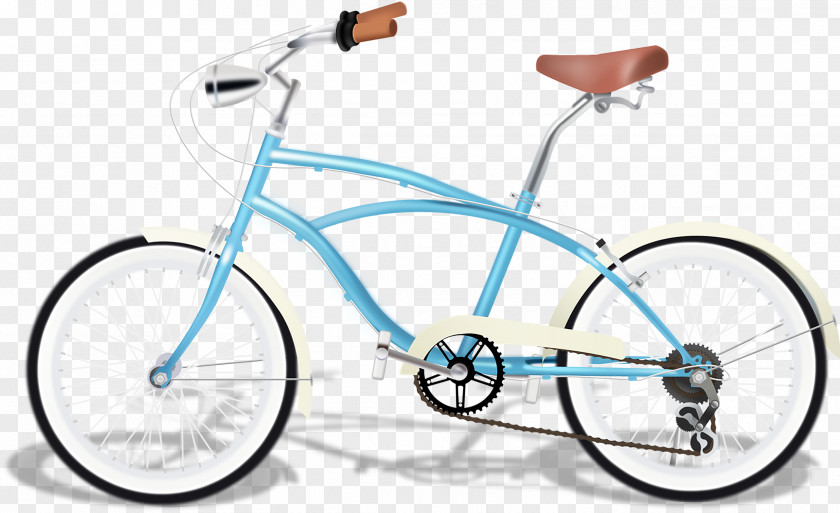 Fresh Blue Cartoon Bike Bicycle Wheel Cycling PNG
