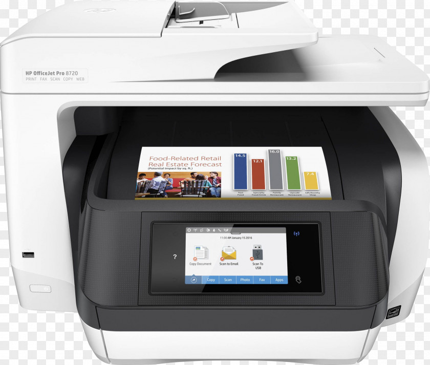 Hewlett-packard Hewlett-Packard HP Officejet Pro 8720 Multi-function Printer PNG