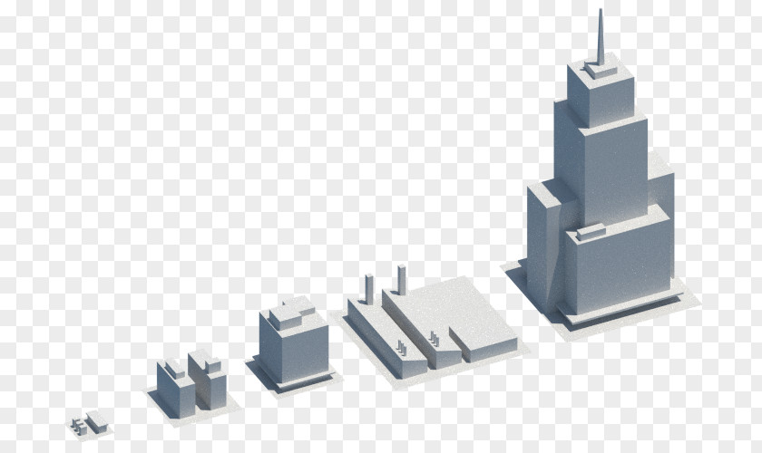 Procedural Modeling Low Poly 3D Computer Graphics Building Architecture New York City PNG