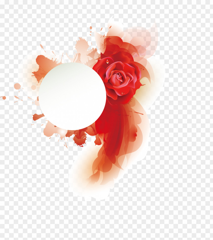 Rose Flower Euclidean Vector Red PNG