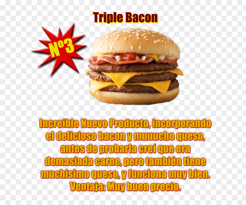 Bacon Cheeseburger Whopper Hamburger McDonald's Big Mac Breakfast Sandwich PNG