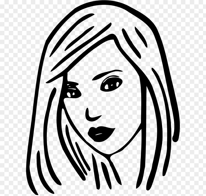 Cartoon Girl Face PNG , Woman clipart PNG