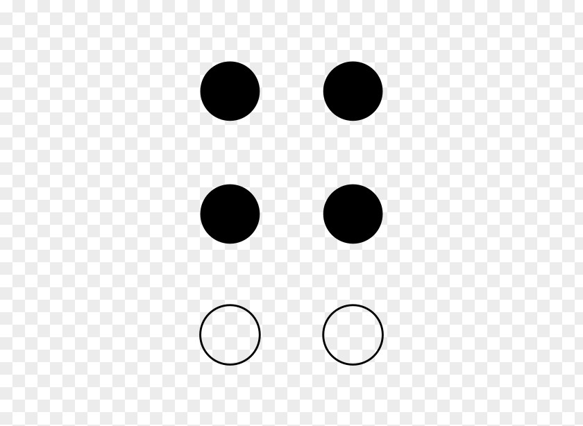 Braille Alphabet Letter Voiced Velar Fricative G PNG