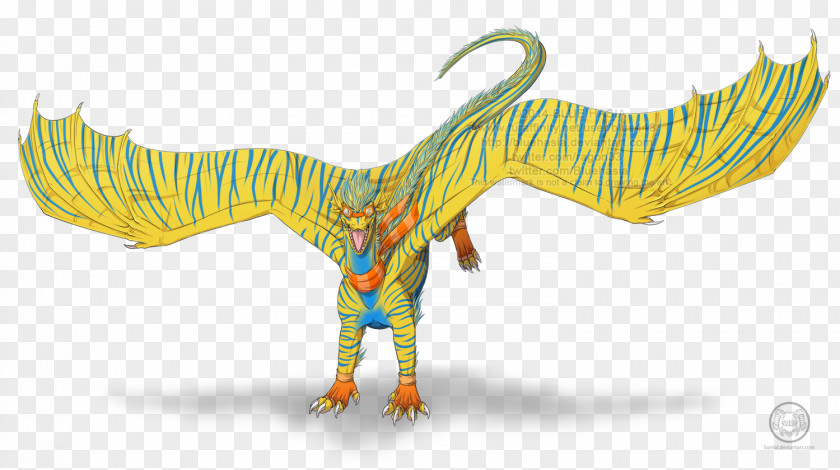 LEMON ICE CREAM Velociraptor Tail Legendary Creature PNG