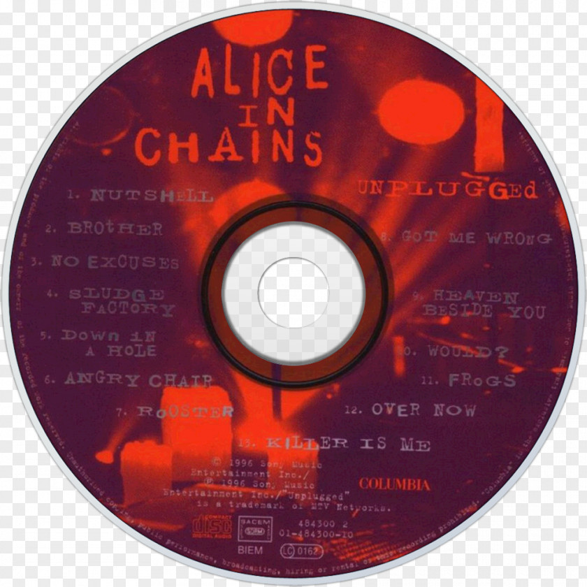 Unplugged Alice In Chains Compact Disc Phonograph Record PNG