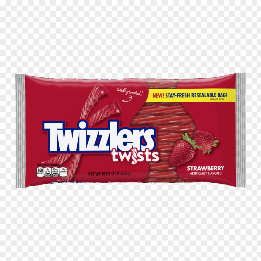 Candy Liquorice Twizzlers Strawberry Twist Flavor PNG
