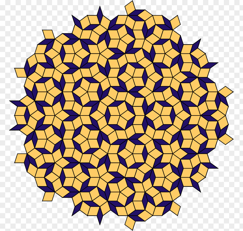 Tile Design Penrose Tiling Tessellation Quasicrystal Geometry Kite PNG