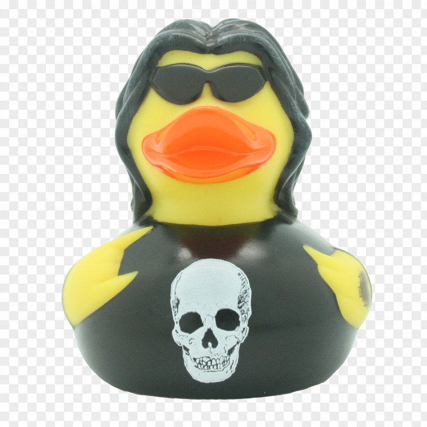 Duck Rubber Toy Heavy Metal Yellow PNG