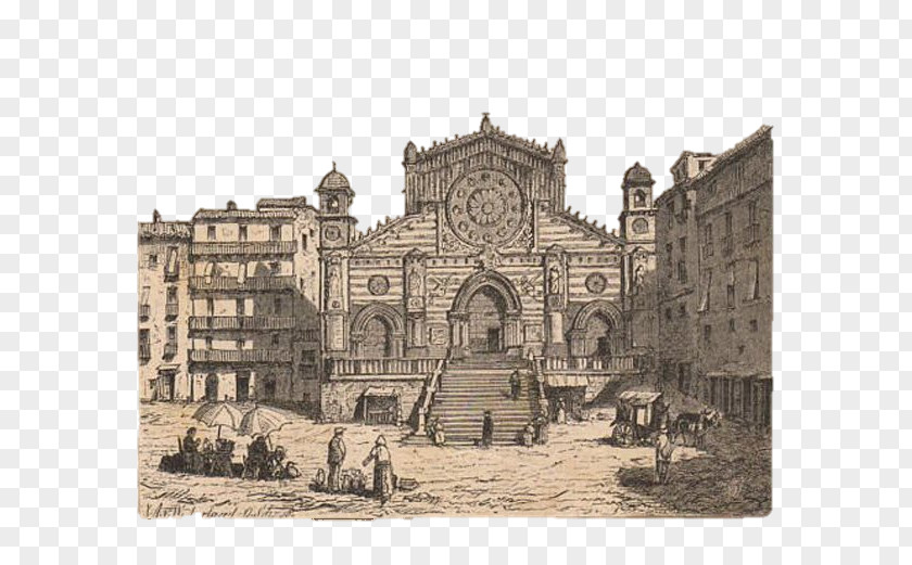 Duomo Di Cosenza Bruttians Renaissance History Cathedral PNG