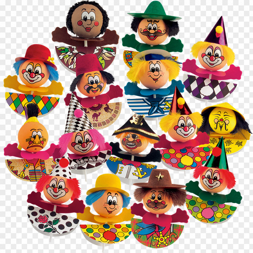 Lustige Clown Berliner Party Hat Beignet Muffin TOY PNG