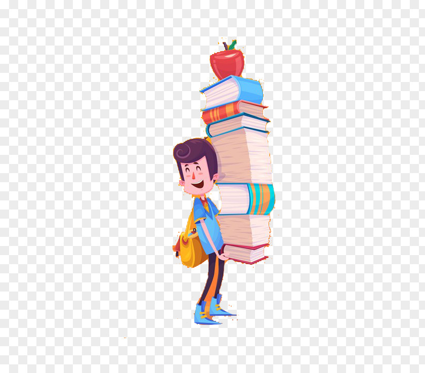 Moving Book Child Cute Cartoons Student Cartoon PNG