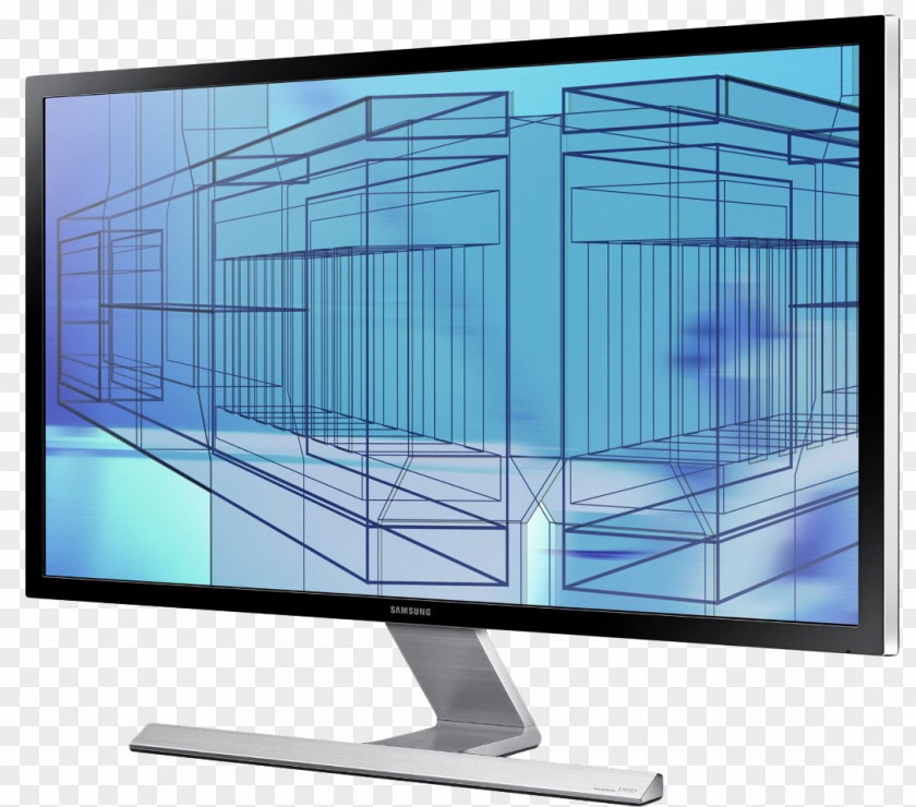 Samsung Computer Monitors 4K Resolution LED-backlit LCD U28D590D PNG