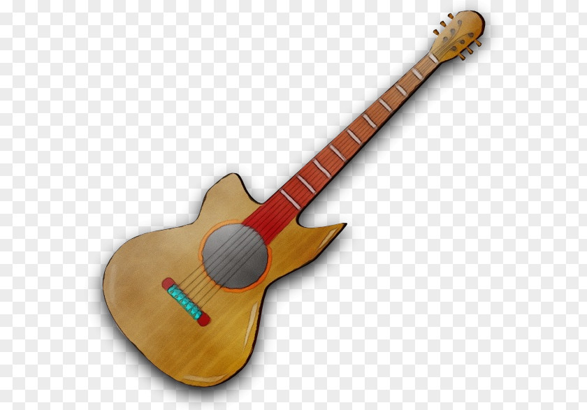 Slide Guitar Folk Instrument Cartoon PNG
